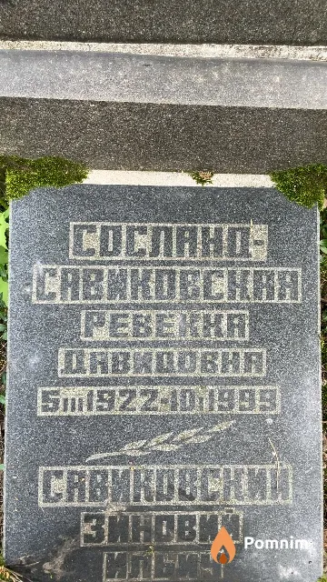 Сослано-Савиковская Ревекка Давидовна