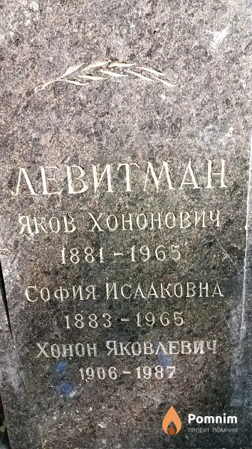 Левитман Яков Хононович