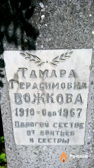 Божкова Тамара Герасимовна