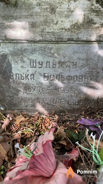Шульман Элька Вульфовна