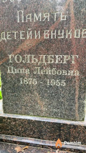 Гольдберг Ципа Лейбовна