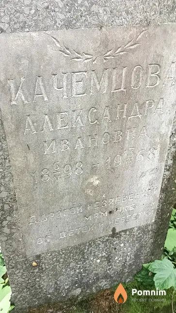 Качемцова Александра Ивановна