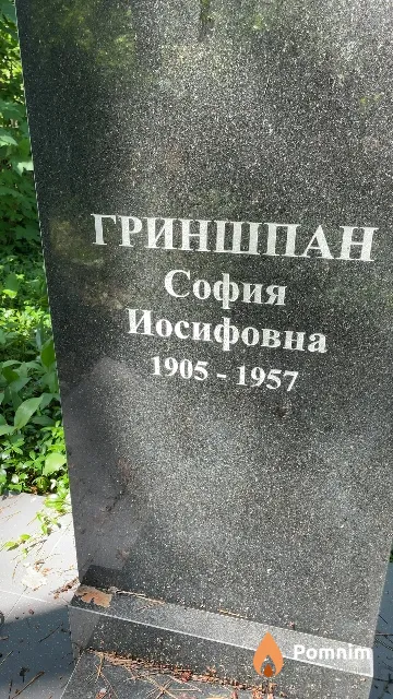 Гриншпан София Иосифовна