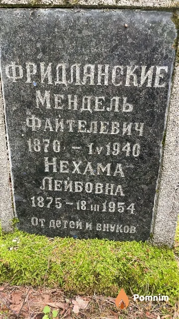 Фридлянский Нехама Лейбовна