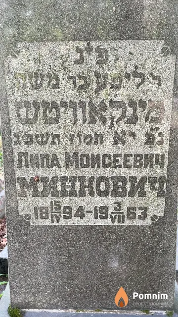 Минкович Липа Моисеевич