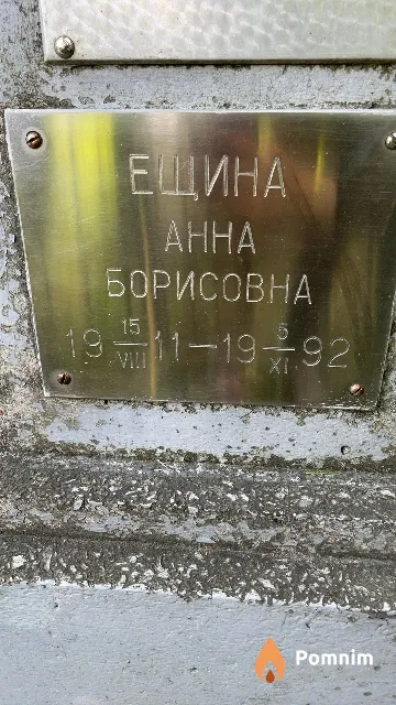 Ещина Анна Борисовна