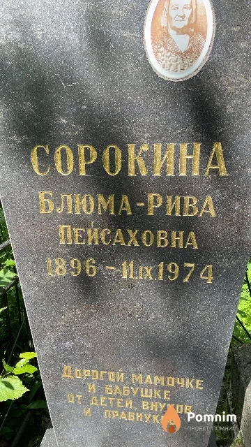 Сорокина Блюма-Рива Пейсаховна