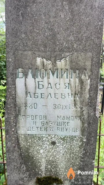 Блюмина Бася Абелевна