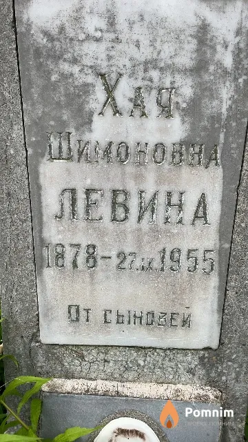 Левина Хая Шимоновна