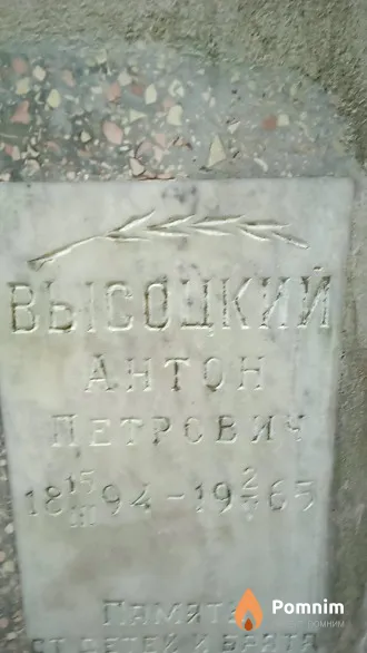 Высоцкий Антон Петрович