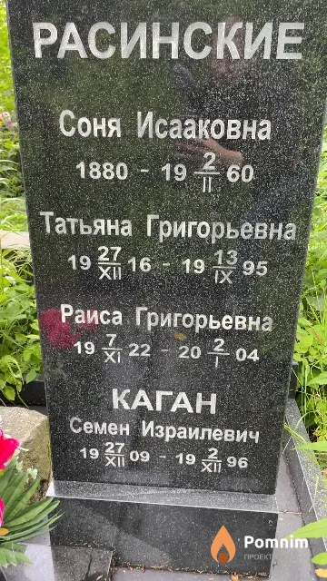 Расинская Татьяна Григорьевна