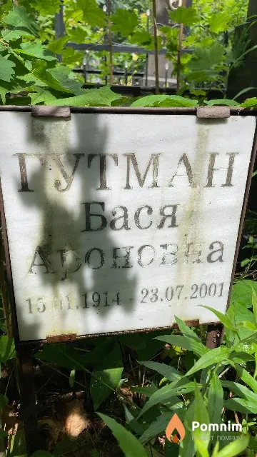 Гутман Бася Ароновна