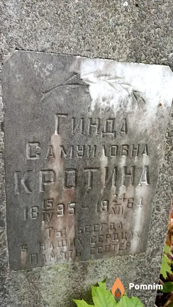 Кротина Гинда Самуиловна