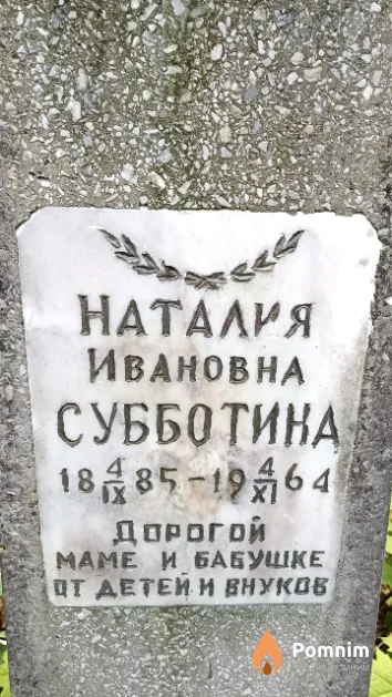 Субботина Наталия Ивановна