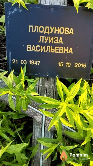 Плодунова Луиза Васильевна