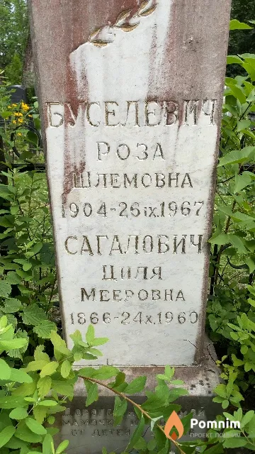 Сагалович Циля Мееровна