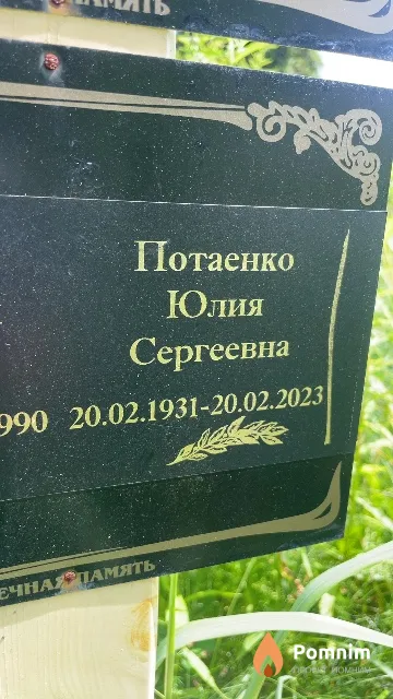 Потаенко Юлия Сергеевна