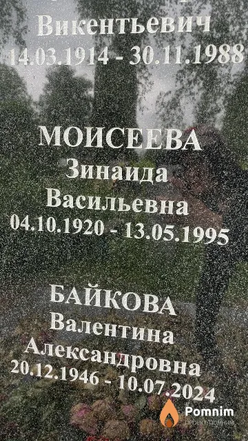 Моисеевна Зинаида Васильевна