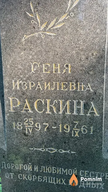 Раскина Геня Израилевна