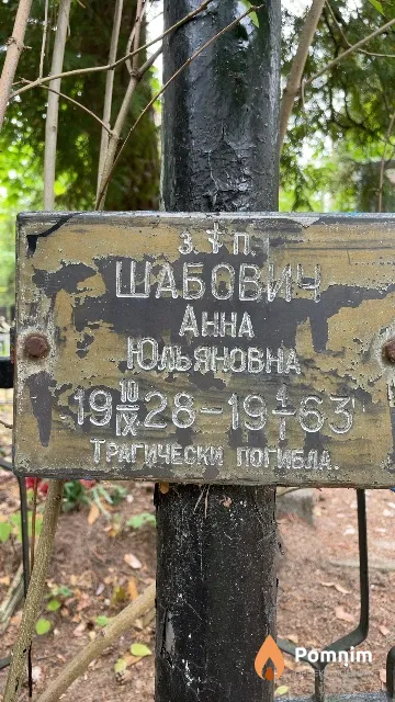 Шабович Анна Юльяновна