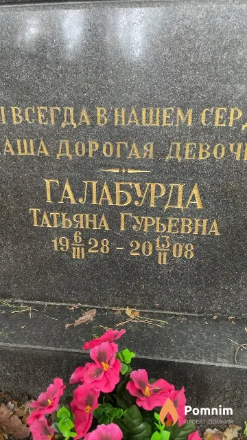Галабурда Татьяна Гурьевна