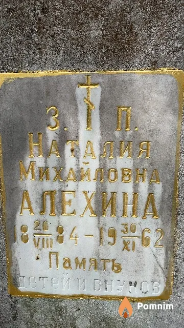 Алехина Наталия Михайловна
