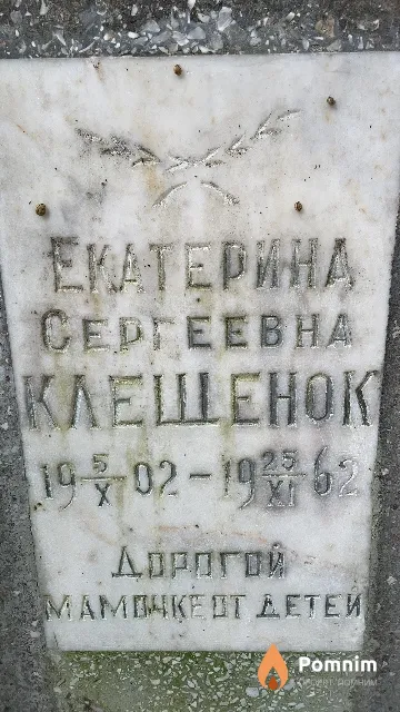 Клещенок Екатерина Сергеевна