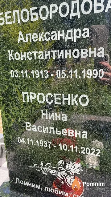 Просенко Нина Васильевна