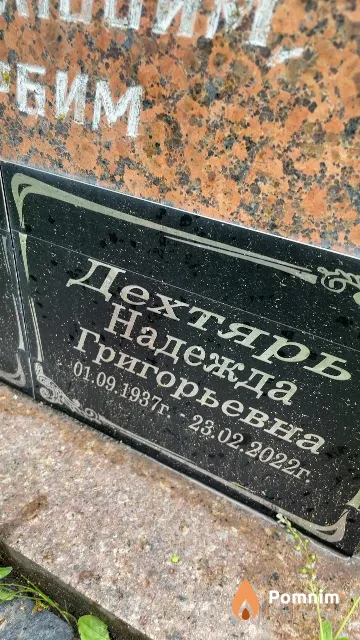 Дехтярь Надежда Григорьевна
