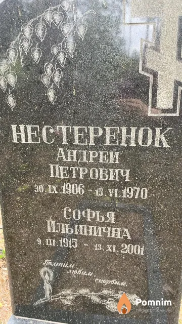 Нестеренок Софья Ильинична