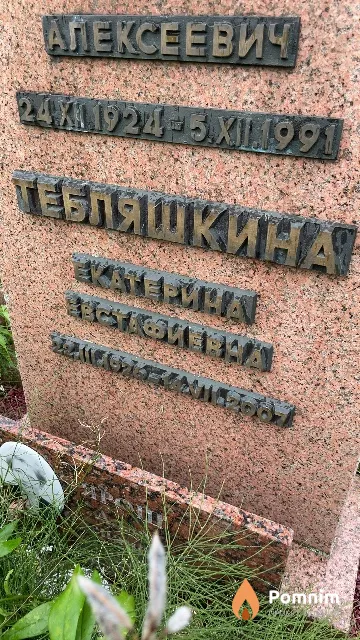 Тебляшкина Екатерина Евстафиевна