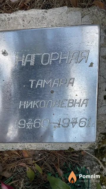 Нагорная Taмара Николаевна