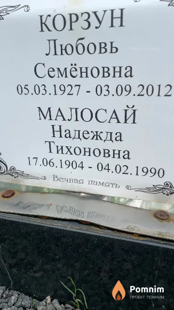 Малосай Надежда Тихоновна