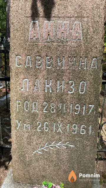 Лакизо Анна Саввична