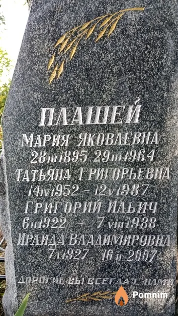 Плашей Ираида Владимировна