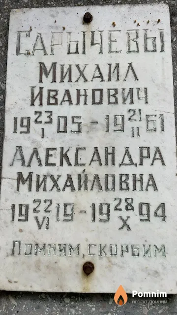 Сарычева Александра Михайловна