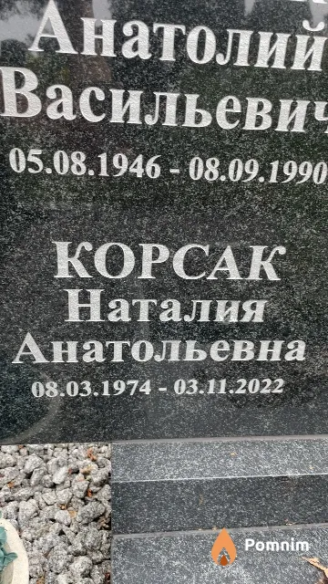 Корсак Наталия Анатольевна