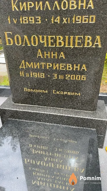 Болочевцева Aнна Дмитриевна