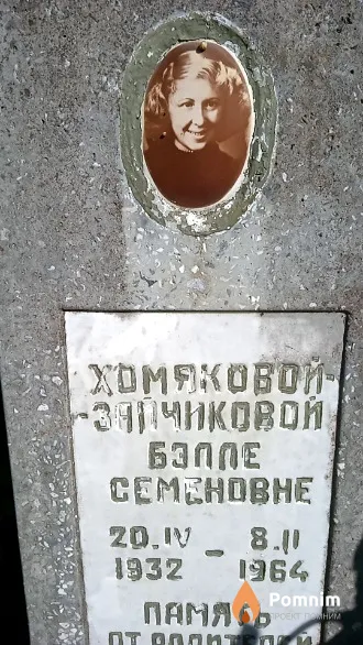 Хомякова-Зайчикова Белла Семеновна