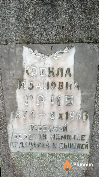 Гриб Фекла Ивановна