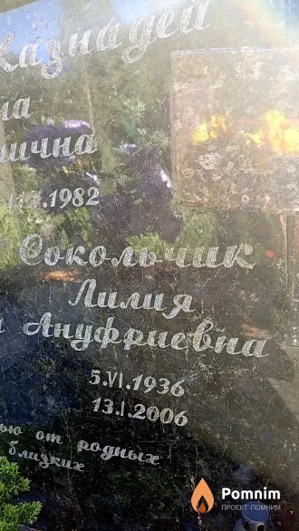 Сокольчик Лилия Ануфриевна
