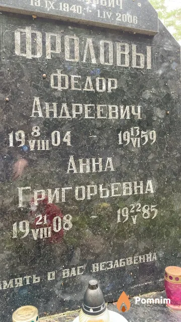 Фролова Анна Григорьевна
