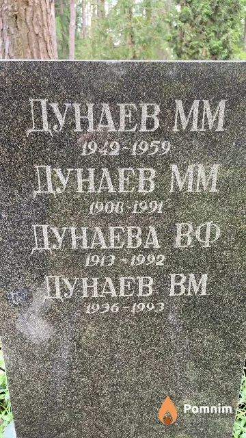 Дунаев М М