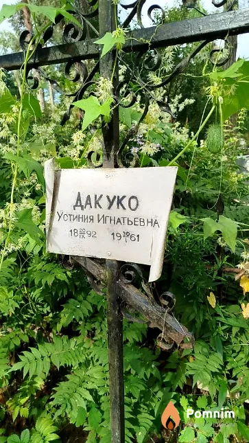 Дакуко Устиния Игнатьевна