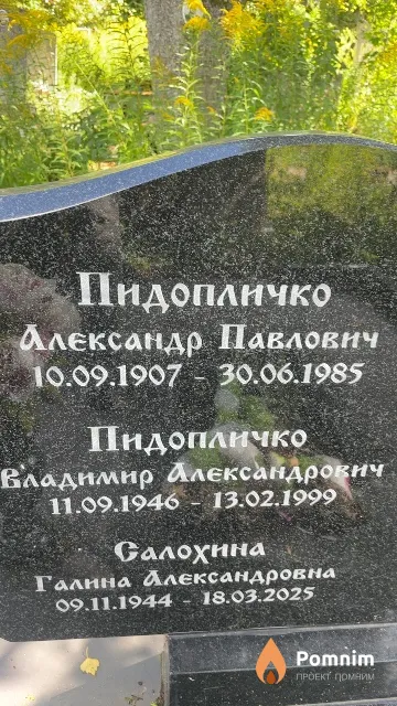 Пидопличко Владимир Александрович