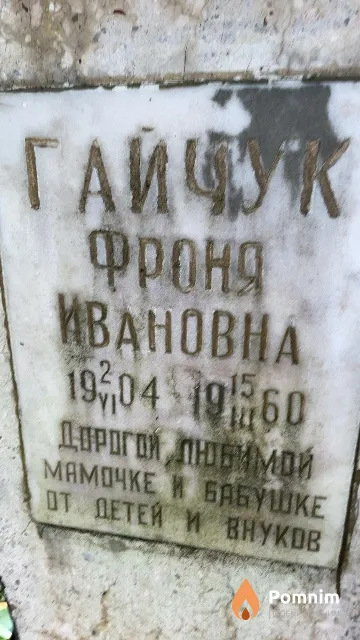 Гайчук Фроня Ивановна