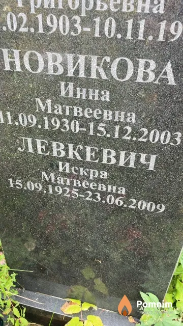 Левкевич Искра Матвеевна