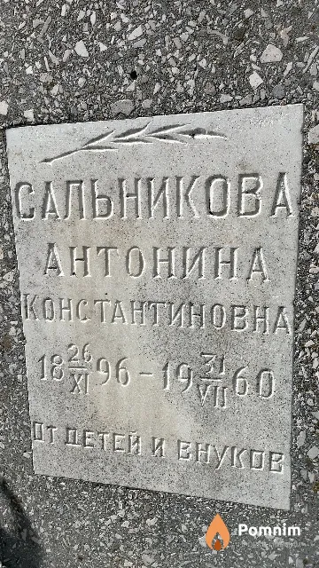 Сальникова Антонина Константиновна