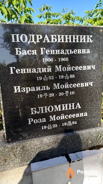 Блюмина Роза Мойсеевна