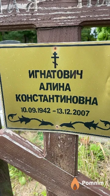 Игнатович Алина Константиновна